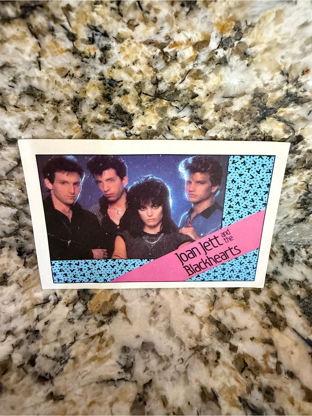 Vintage Joan Jett and The Black Hearts 1985 Wonder Bread Fan Club Card